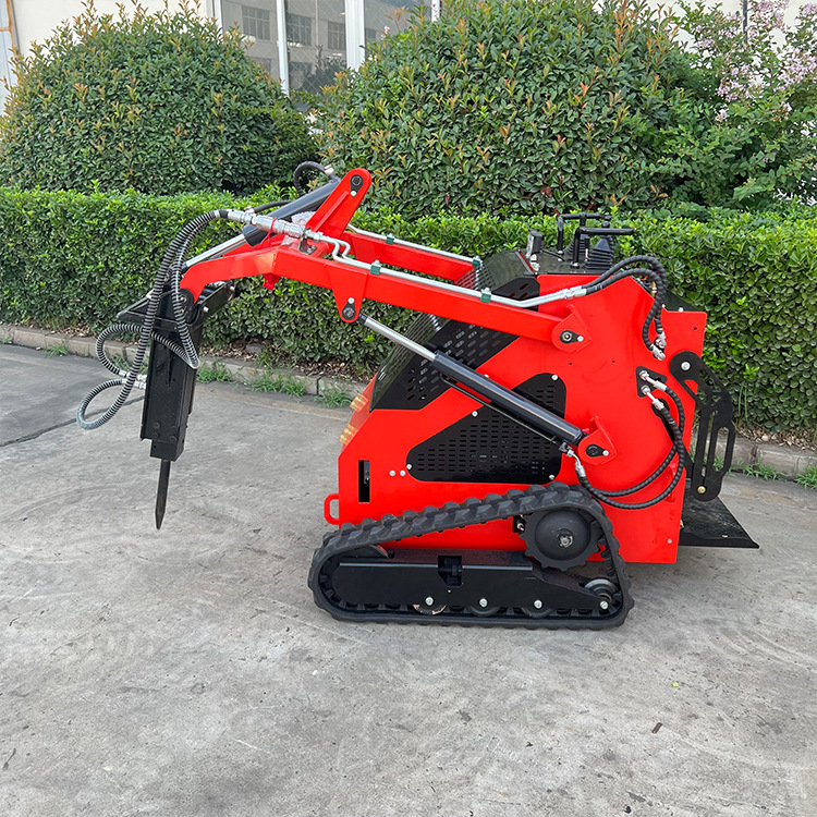 Pequeña carretilla elevadora deslizante para la construcción de jardines agrícolas carretilla elevadora multifuncional rotación de 360 grados vehículo de operación de espacio estrecho image 5