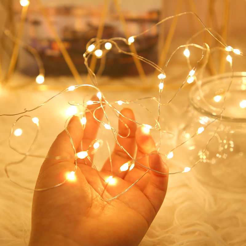 Star Light Bottle Decorative Light with Light Strip Star Christmas Light Mini Silver Wire Copper Wire Copper Wire Light String Day Decoration Point