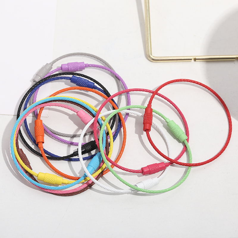 Color painted steel wire rotation screw lock lock candy color…