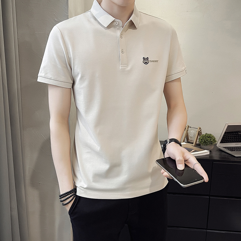 Source Manufacturer Polo Shirt Short-Sleeved Men's High-End Summer New Breathable Men's Half-Sleeved T-Shirt Lapel Men's Clothing Source Manufacturer Polo Shirt Short-Sleeved Men's High-End Summer New Breathable Men's Half-Sleeved T-Shirt Lapel Men's Clothing