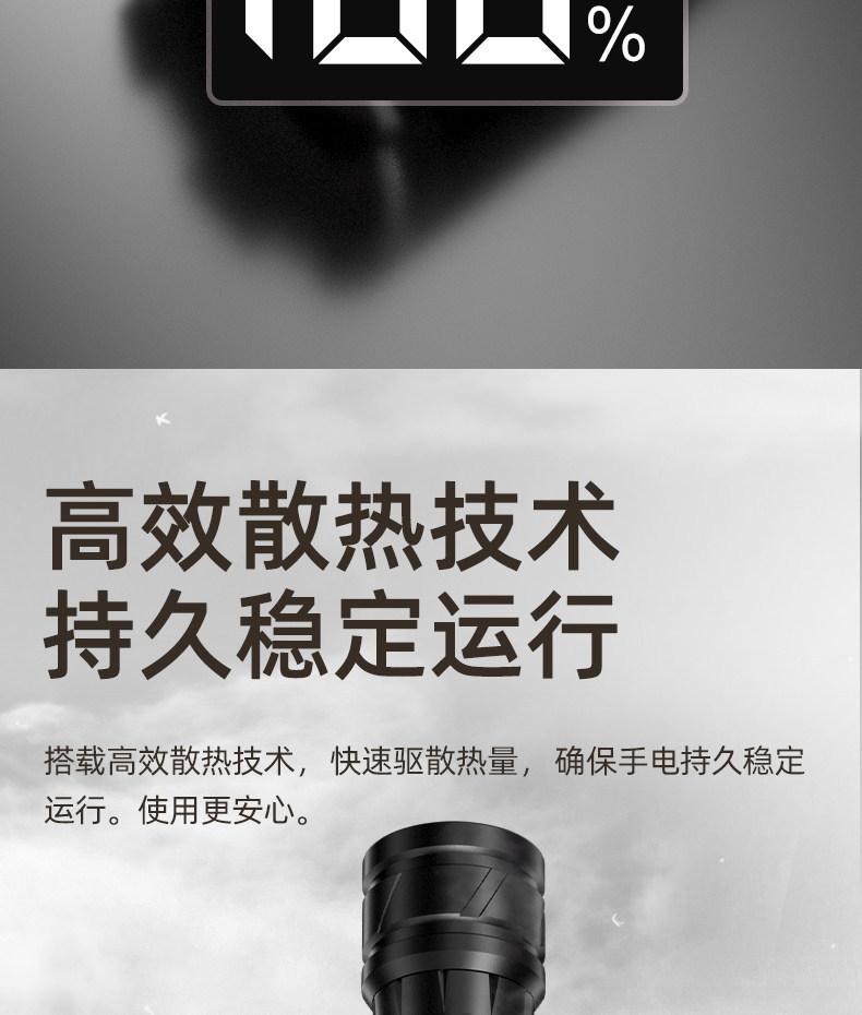 Aluminum Alloy Flashlight, Outdoor Strong Light, Flash Flashlight for Adventure, Ultra-Bright, High-Lumen, High-Power Lithium Battery, Long-Lasting Flashlight