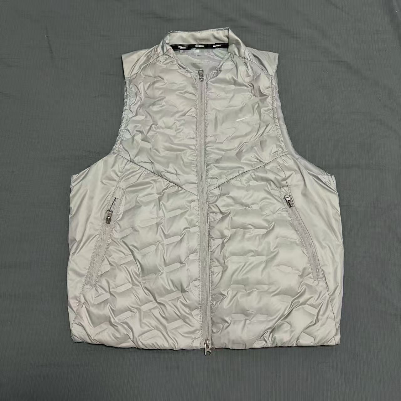 2026 New Cross-Border Down Vest for Sports Training, Warm, Breathable, Reflective, for Running and Casual Wear, White Duck Down Model