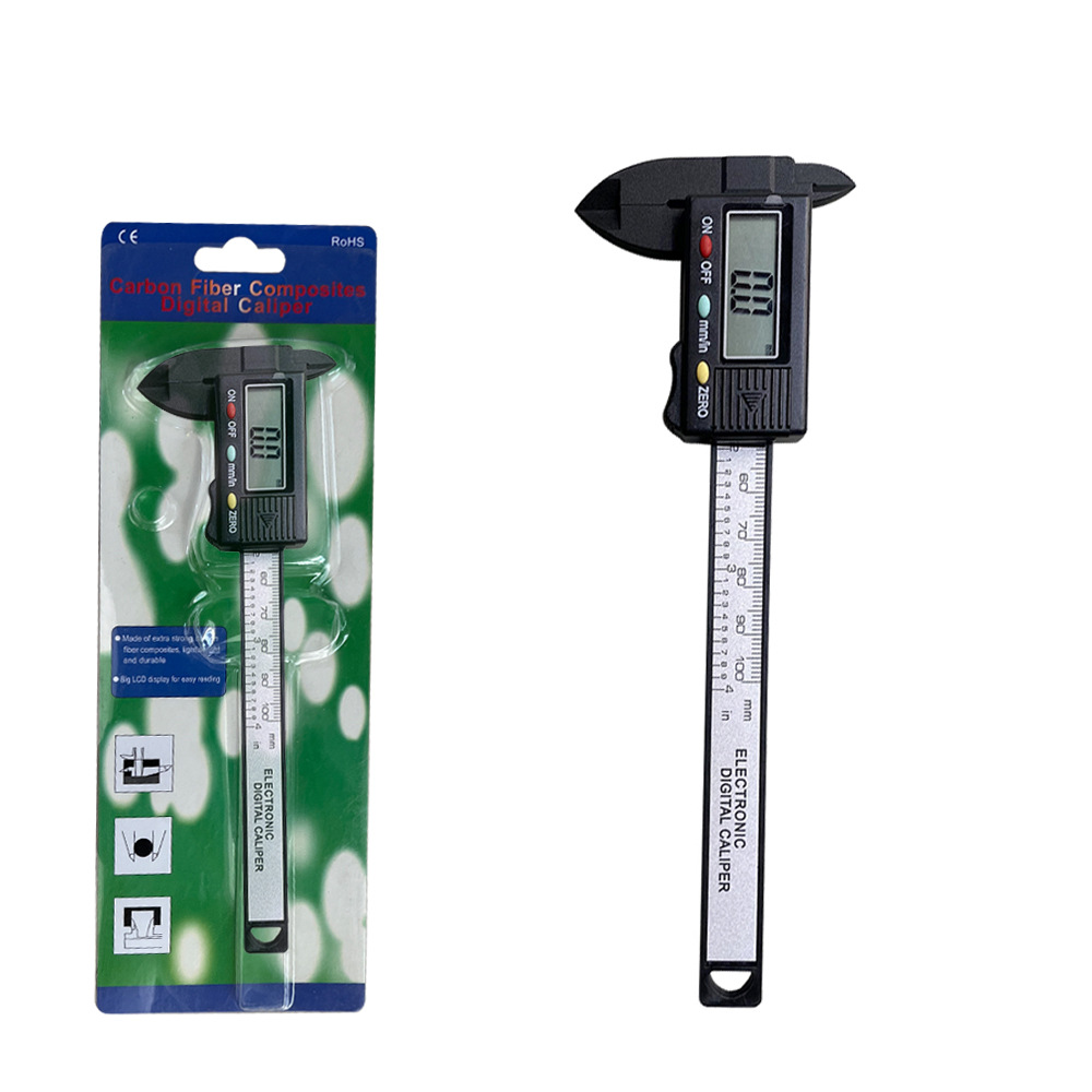 100mm 플라스틱 캘리퍼스-물집 상자 (배터리 없음)