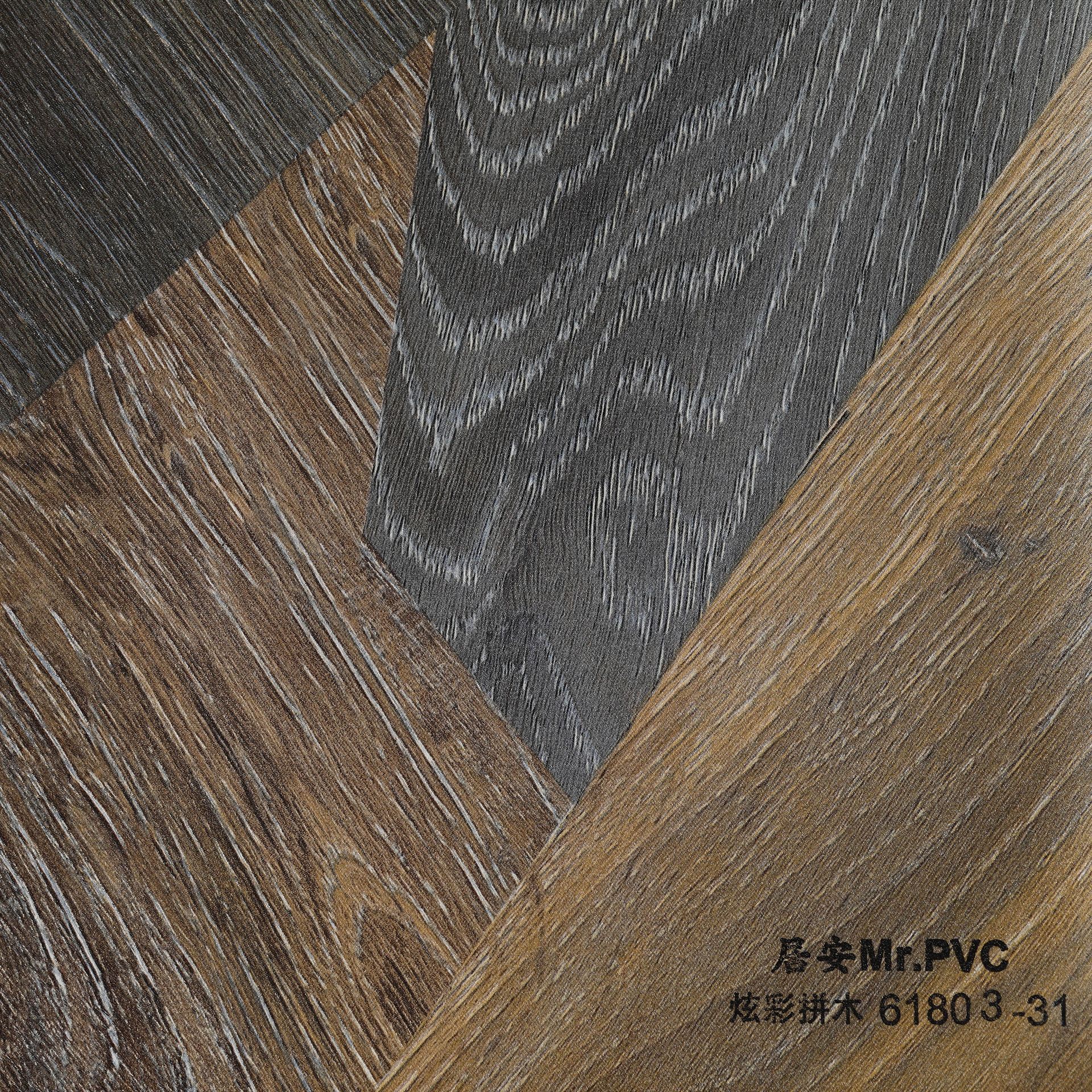 PVC装饰膜墙板膜包覆膜吸塑膜家具膜平贴热压板材膜 拼木61803-31