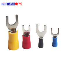 SV1.25-4/5/6/8Y型雾锡铜线耳 SV3.5-6叉型接线端子 冷压端头U型