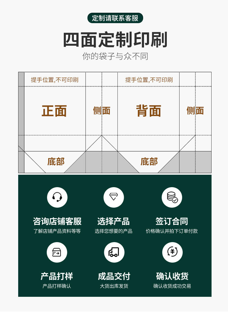 牛皮纸外卖打包袋