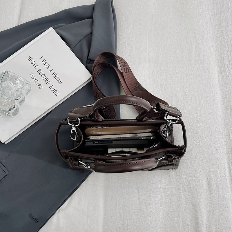 Bolso de mano estampado transfronterizo 2024 nuevo bolso de hombro rombo de alta gama diseño de moda bolso de mensajero de todo fósforo de cercanías