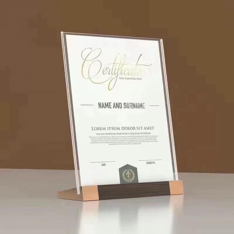 А4 акриловая карта деревянная подставка для бара Меню винной прейскурант для настольного стола