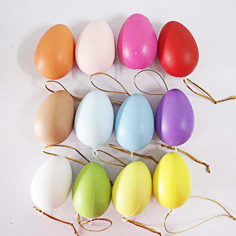 6cm Bag 12 Eggs White Easter Eggs Simulation Model Stall Toy Handmade DIY Lanyard Accessories