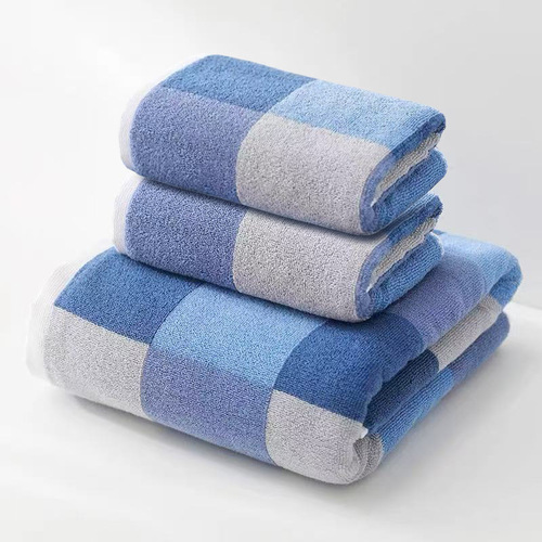 Pure cotton A-grade wholesale thick soft absorbent bath towels for home use, high-yang face towels, 100% cotton, as a gift.