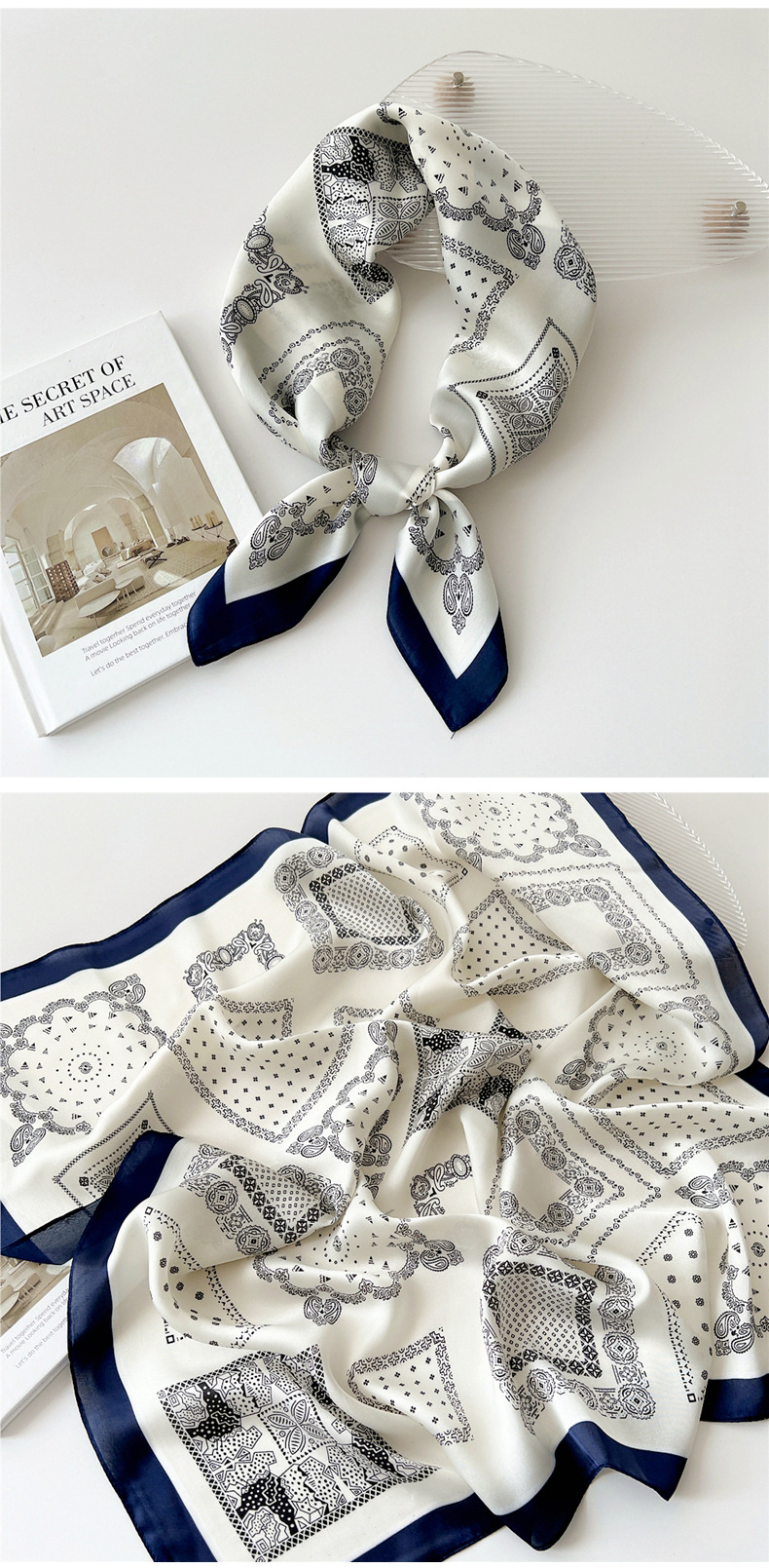 Casual, Daily Occasion Women's Preppy Style Round Dots Polyester Silk Scarf