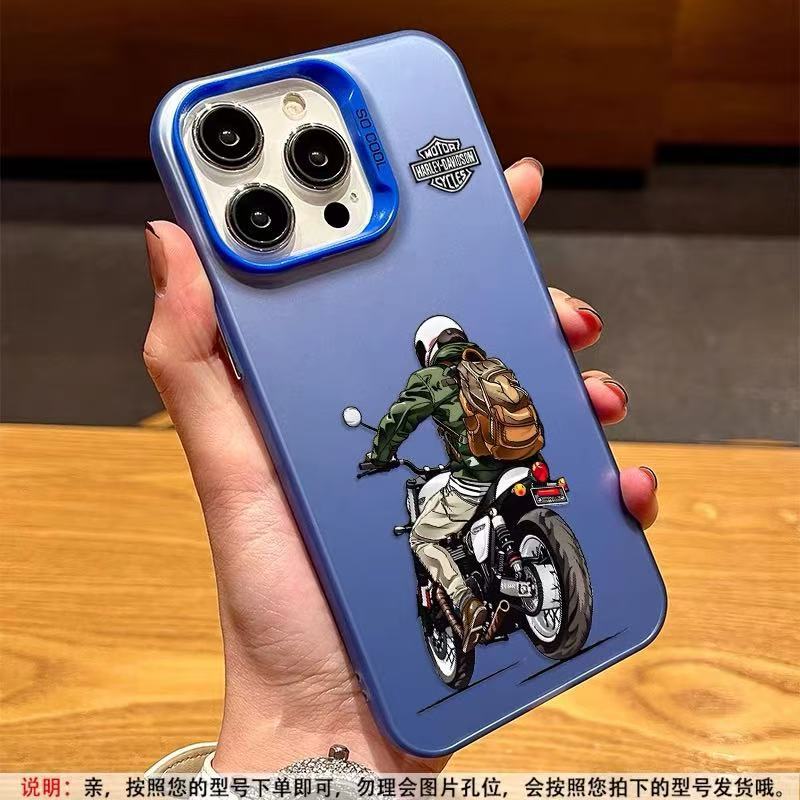 Nuevo chico motociclista para iPhone 16 funda para teléfono móvil Apple 15promax/14 /13pro12 Europa y América 11