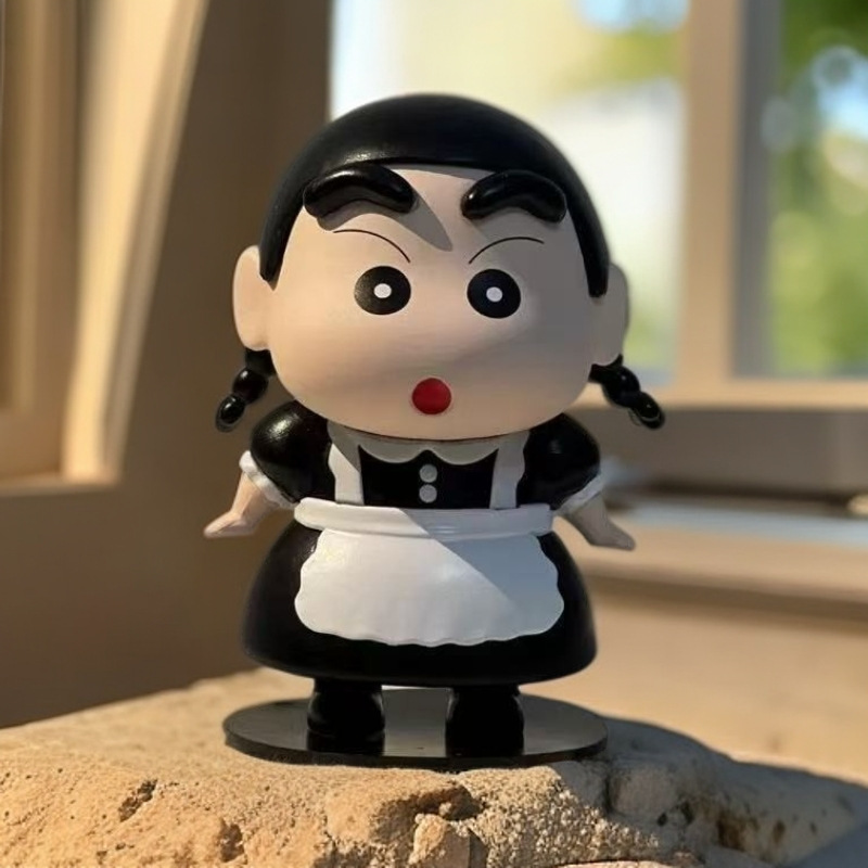Crayon Shin-Chan Bathroom Ornaments Cartoon Bathing Shin-Chan Home Decoration Bathing Companion Couple Gift Mini Trendy Toy