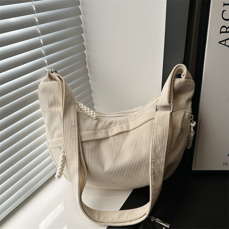 Bolsa de moda de clase de chicas simple bolso de hombro de gran capacidad japonés inns bolsas de bolsas de bolsas de viajes de vellón