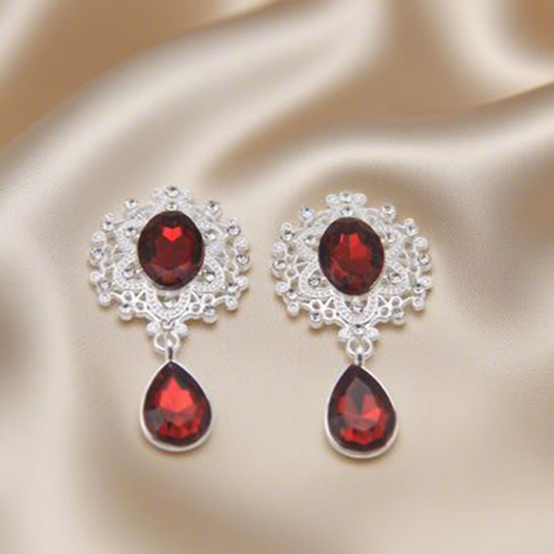 国境を越えた売れ筋 45*25 ミリメートル合金ラインストーンブローチ DIY リボンアクセサリー衣類手作りジュエリーアクセサリー直接バッチ