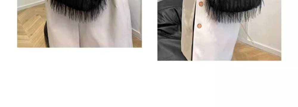 Women's Exquisite furry plush bag messenger bag autumn and winter plush bag pearl chain handbag_voghion.com