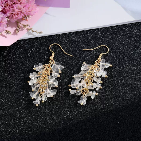 Golden white crystal