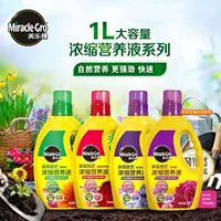 Питательный раствор Miracle-Gro для горшечных растений, универсальный 1 литр для роз, гортензий, кислотолюбивых цветов, жидкое удобрение для цветов.