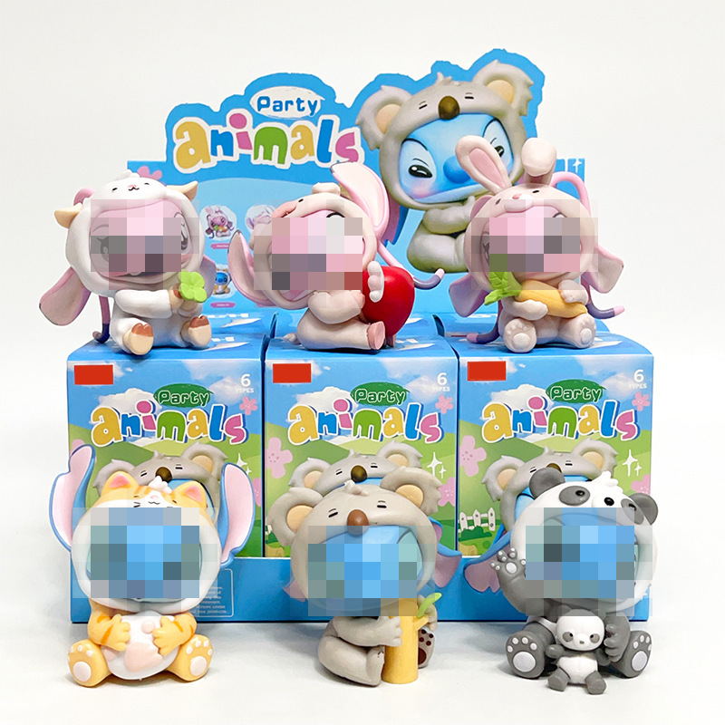 スティッチ星間宝物動物シリーズブラインドボックス潮遊びモデルフィギュア人形プレゼント置物玩具|undefined