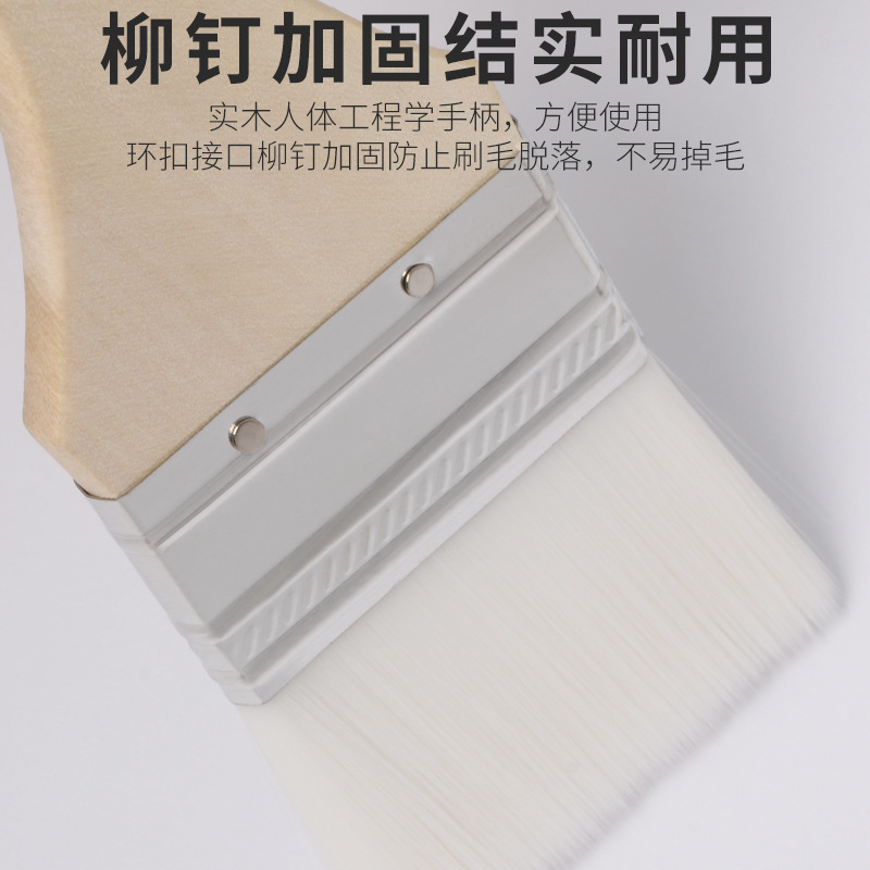 羊毛刷软毛刷子水性漆专用除尘油漆涂木柄无痕刷乳胶漆刷艺术漆