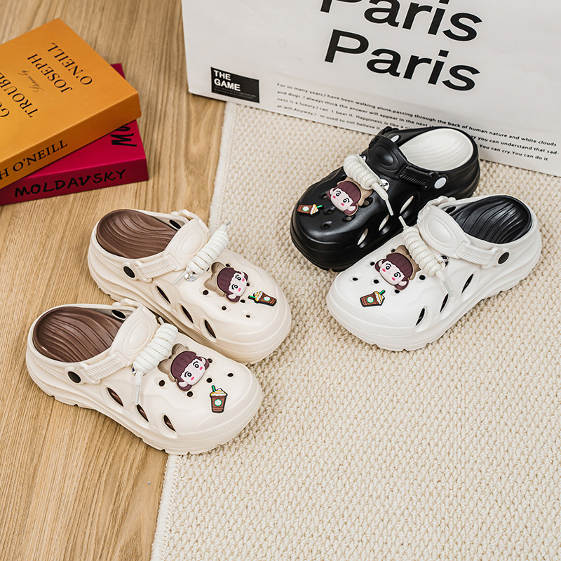 Cross-Border Sandals and Beach Shoes 2026 Summer Clogs Quick-Drying Soft Thick-Soled Slippers with 48-Hour Shipping Shoes