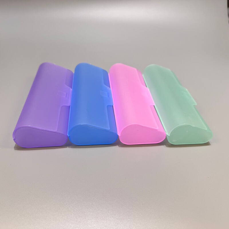 Manufacturer's Frosted Transparent Glasses Case, Multi-Color Transparent, Lightweight, Simple, Pressure-Resistant Hard Plastic Case, Myopia and Reading Glasses Case