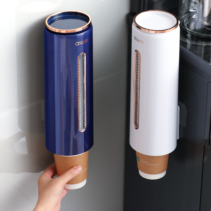Disposable Cup Holder Automatic Cup Picker Wall-mounted Household Water Dispenser Cup Storage Rack Paper Cup Holder Cup Picker
