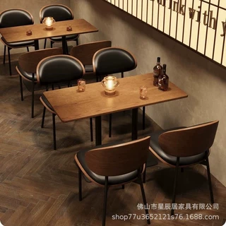 工业风酒吧清吧KTV卡座沙发烧烤店餐厅桌椅咖啡厅奶茶店卡座沙发