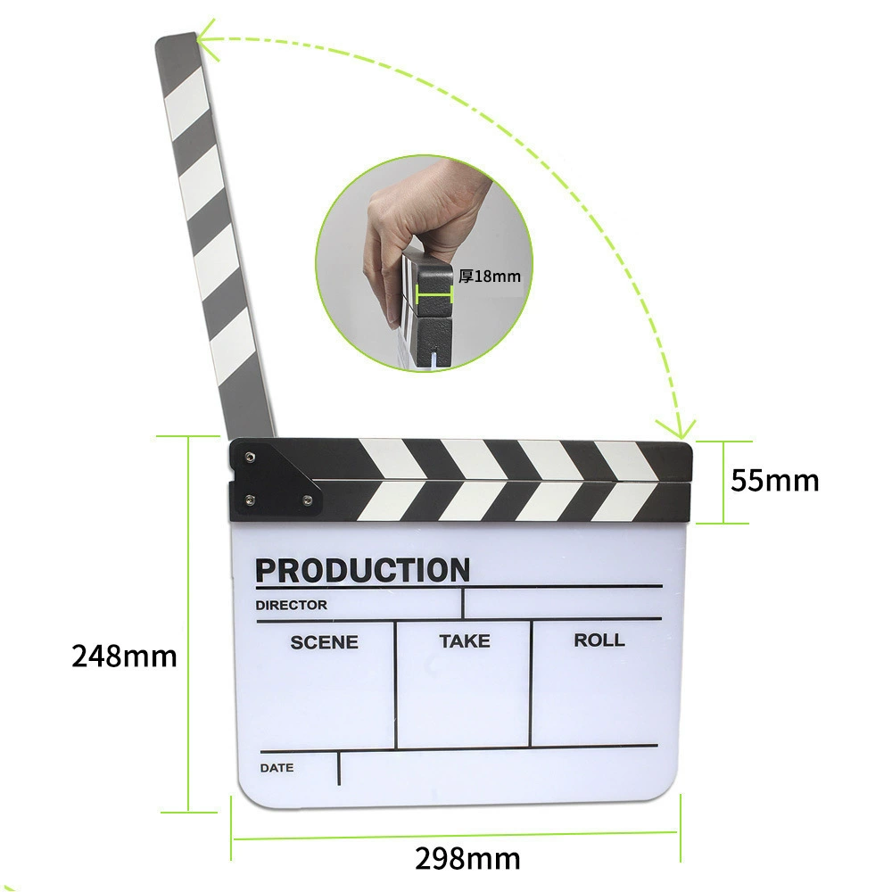 Filming props movies English clapping film and television acrylic field clapping board director board creative decoration ornaments