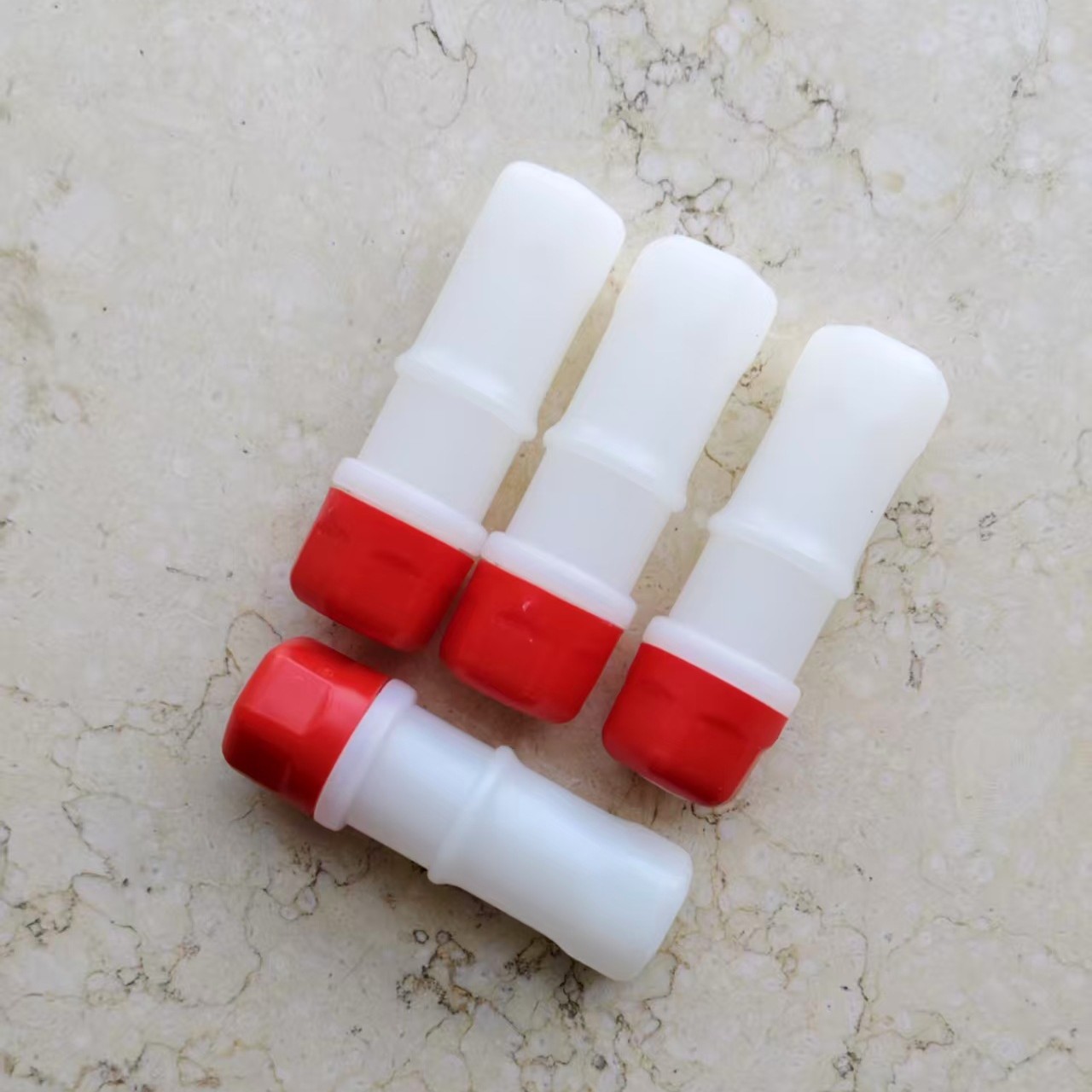 专业PE高份子材料化学品分装瓶子/瓶盖二维码打标镭雕加工