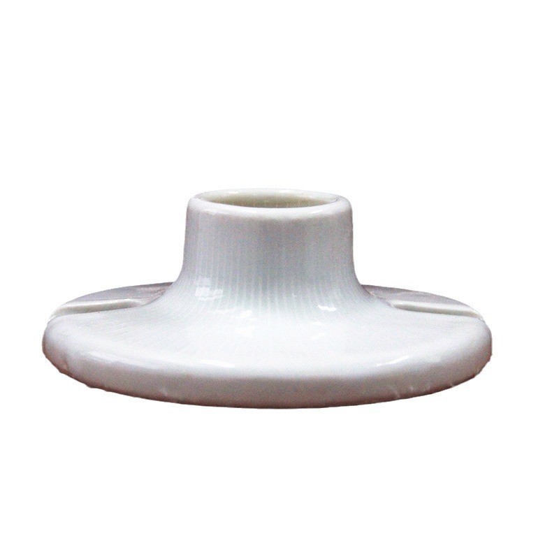 Venta directa de fábrica de 4 pulgadas de boca de tornillo montada en la pared cubierta para el hogar portalámparas de vidrio blanco superior portalámparas