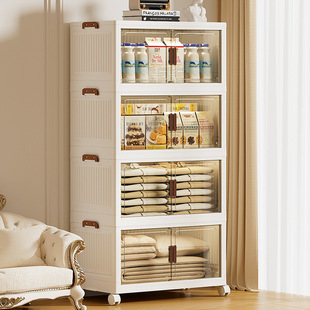 Installation-Free Storage Cabinet Storage Cabinet Home Children's Wardrobe Baby Clothes Folding Box Snack Toy Storage Box