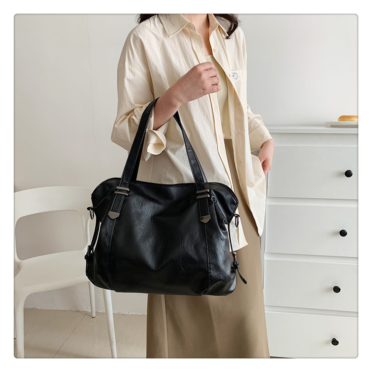 New fashionable European and American women's bags, retro and simple single-shoulder bags, large-capacity high-quality handbags, elegant crossbody bags are in stock undefined