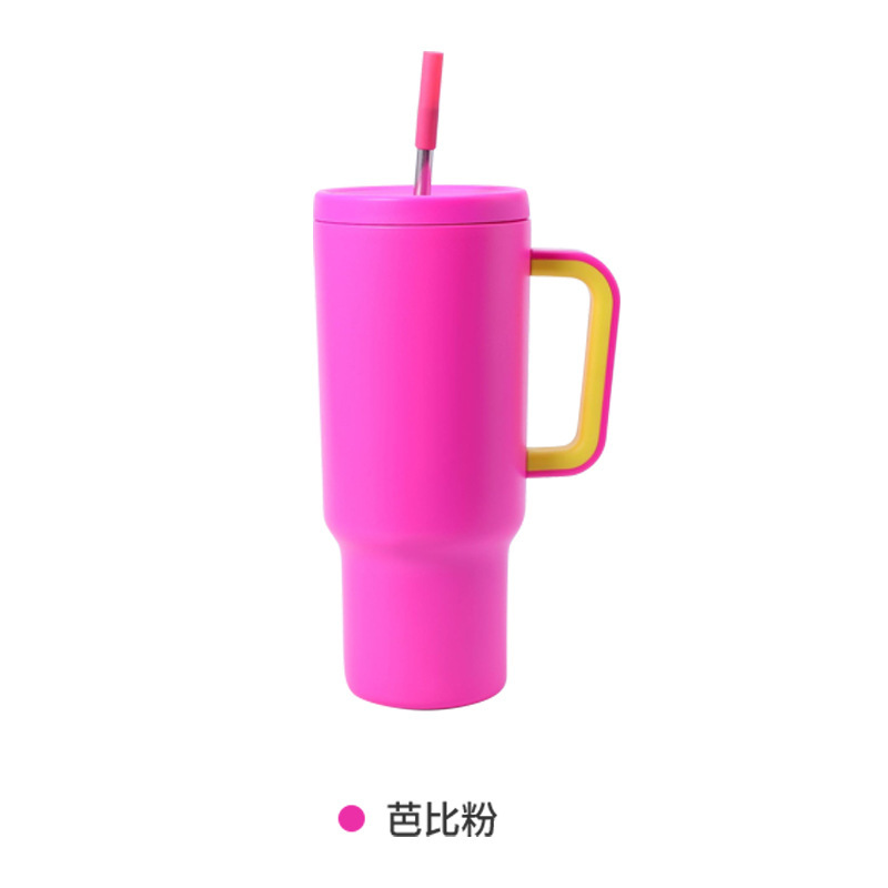 跨境直供40oz汽车杯 304不锈钢保冷冰霸啤酒杯 车载大容量吸管杯|undefined