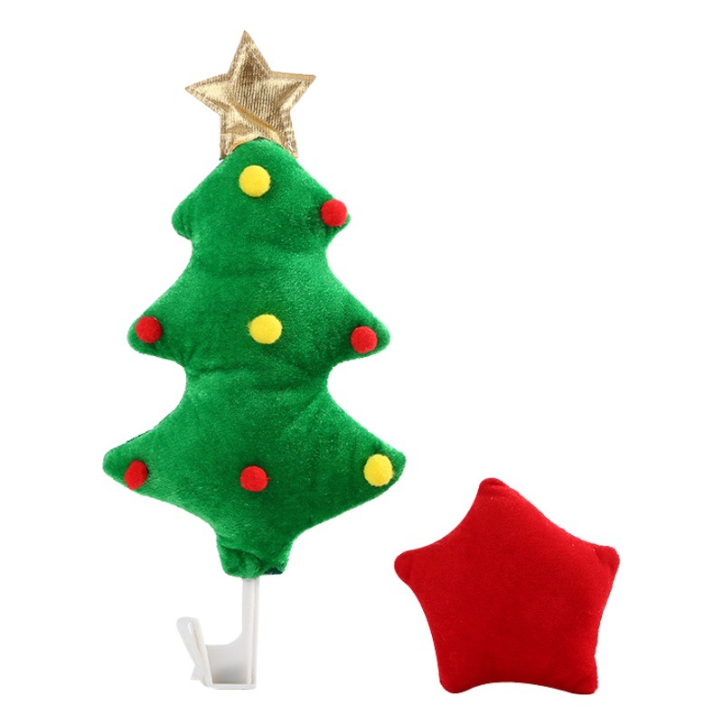 Cruzar la frontera nuevo coche de navidad astas navidad creativo decoración del coche muletas árbol de navidad decoraciones del coche