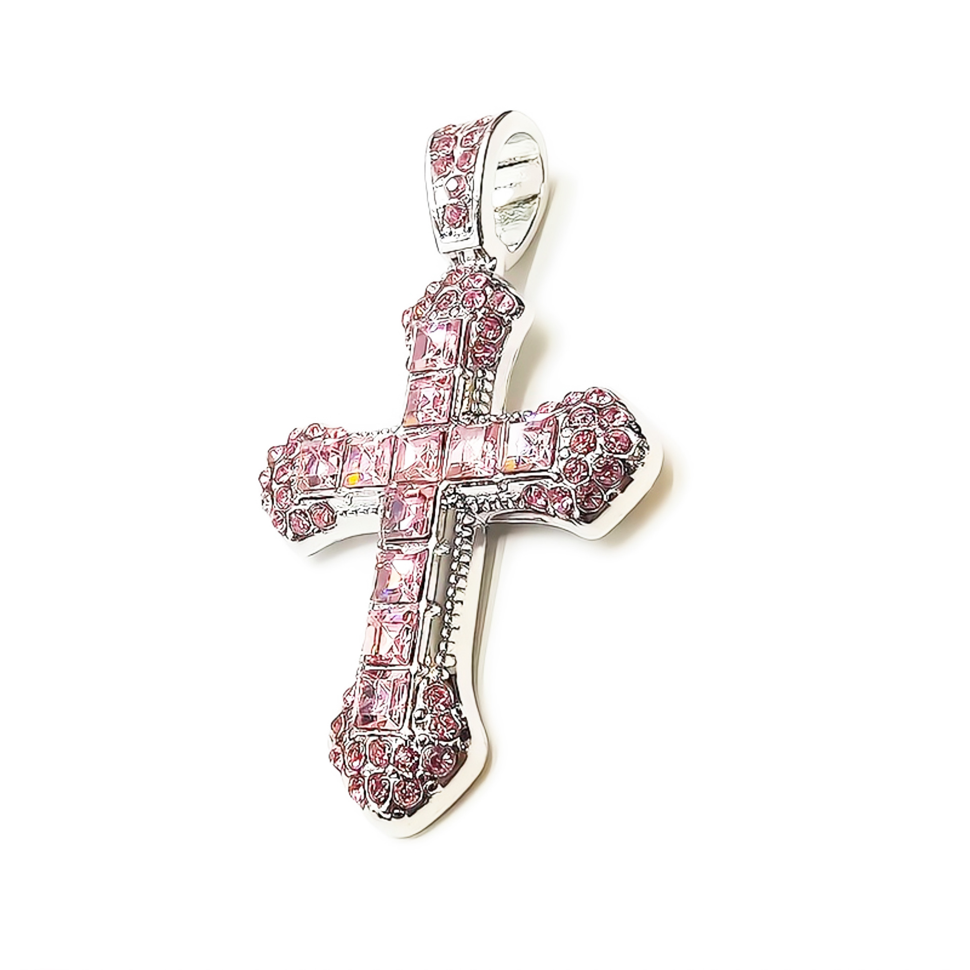 1 Piece Alloy Rhinestones Cross Pendant display picture 1