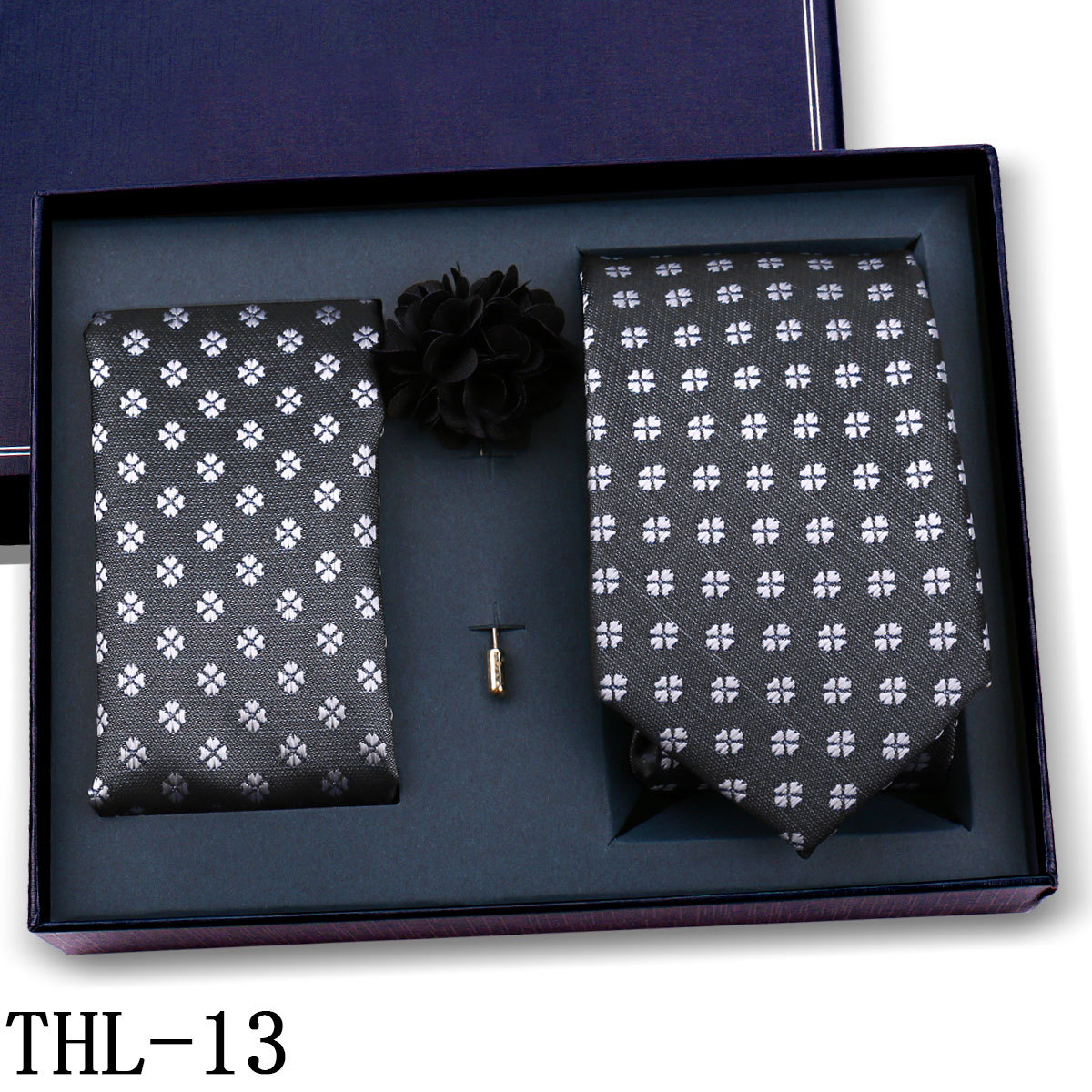 Juego de Corbata y Pañuelo para Hombre Poliéster para Bodas y Eventos de Negocios image 19