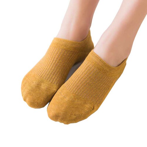 Socks for women autumn and summer thin invisible socks shallow mouth silicone non-slip boat socks non-falling low-top double-needle solid color cotton socks