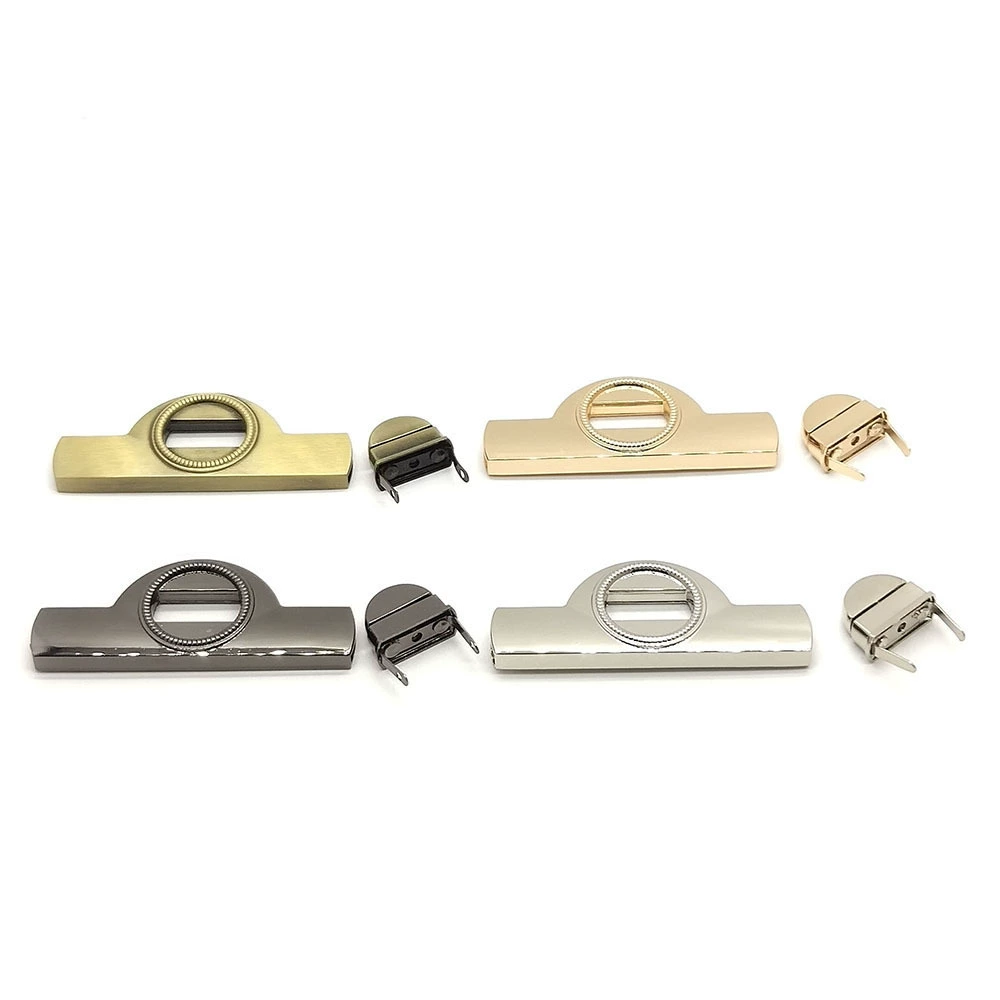 Spot wholesale luggage zinc alloy long twist lock bag leather goods hardware accessories cover knob turn lock buckle