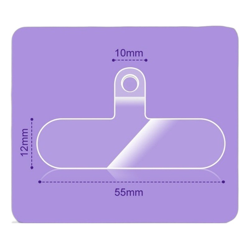 Cross-border Mobile Phone Case Crossbody Lanyard TPU Transparent Gasket Patch Clip Fixed Film Back Sticker