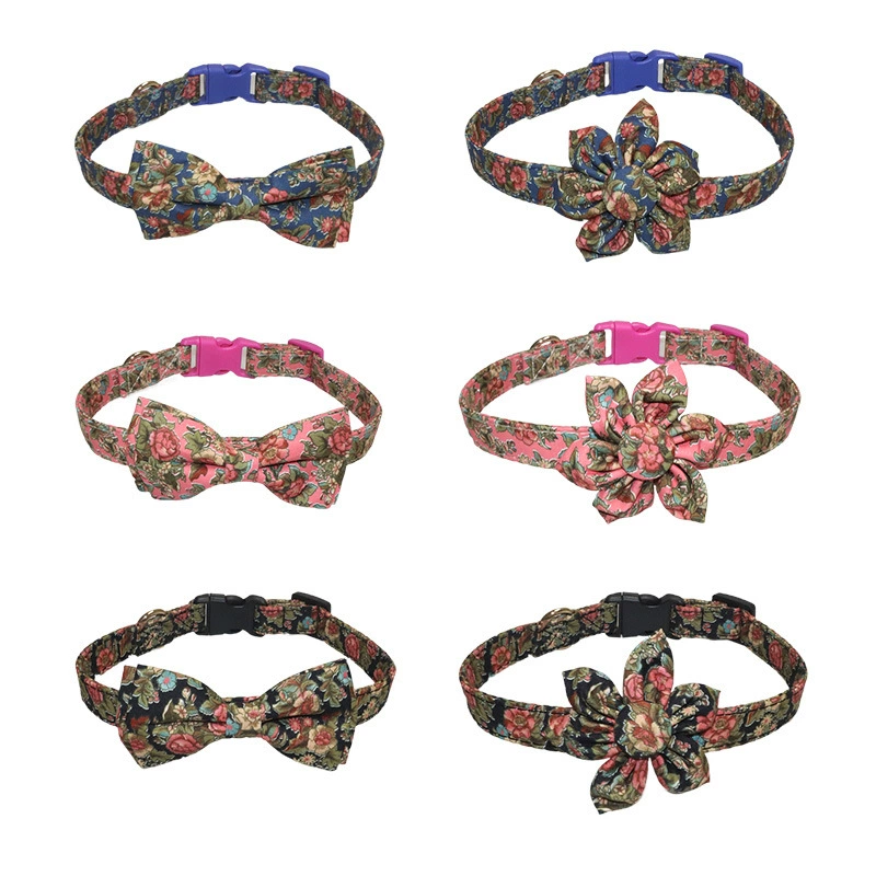 Aminger Новые товары для домашних животных Винтажный дворцовый цветочный ошейник для собак Красочный пластиковый ошейник для домашних животных