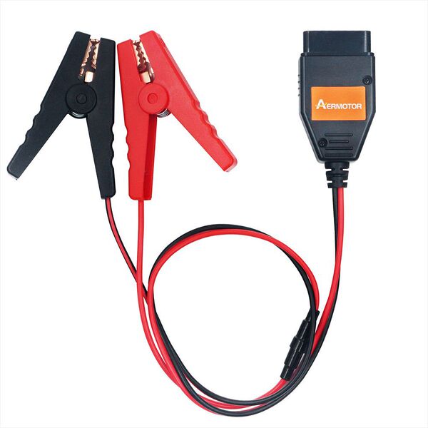 Battery charging clamp Emergency power supply ECU OBD2 connector…