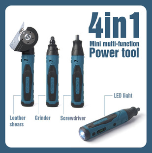 4V Multifunctional Electric Screwdriver Scissors Small Mini Electric Grinder Polishing Cutting Jade Carving