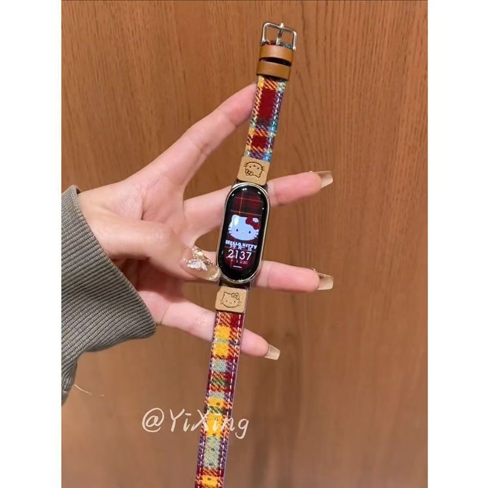 Suitable for Xiaomi Mi Band 10/8/9/Nfc Strap 9/8Pro Colorful Pattern Redmi 4/5 Korean Wristband Spring and Summer