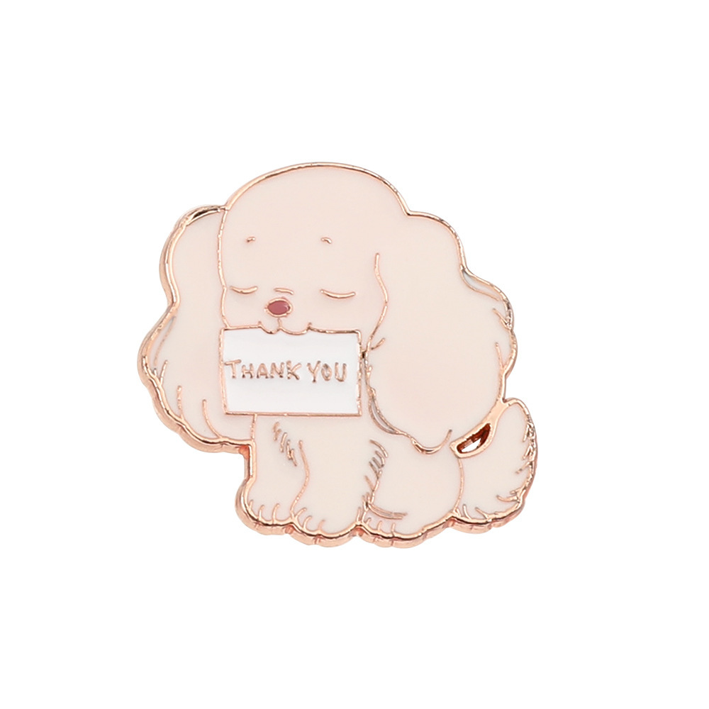 Lindo oso gato perro abeja broche ins moda personalizada ropa joyería creativa aleación insignia medalla