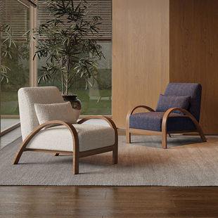 Quiet Leisure Single Sofa Chair Designer Minimal Nordic Small Apartment Light Luxury High-end Living Room Bedroom Antique