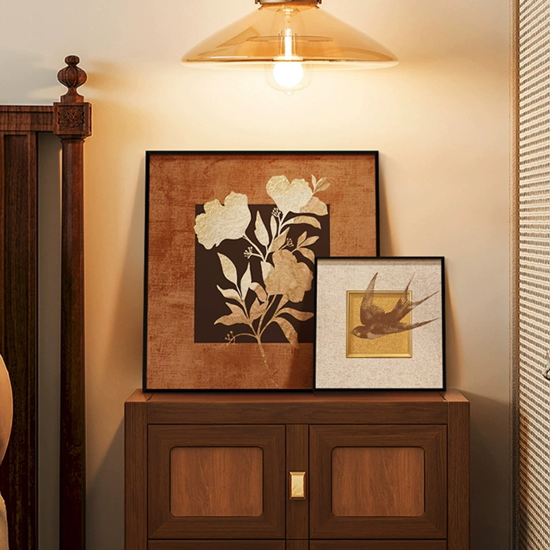 French Mid-Century Style Living Room Decorative Painting Niche Retro Sofa Background Wall Mural Restaurant Bedroom Desktop Painting