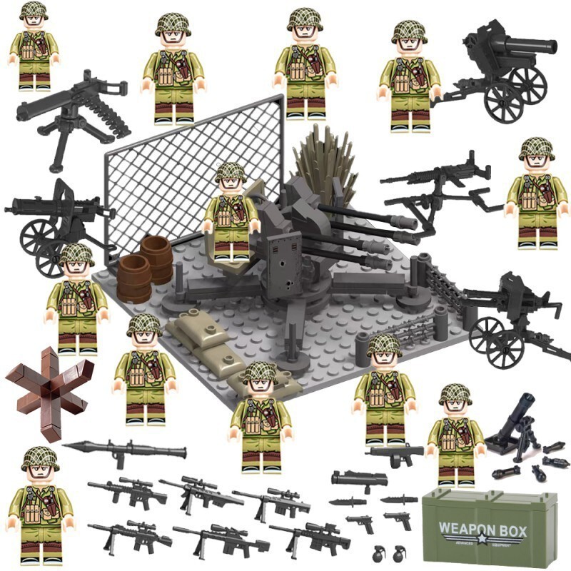 Cross-Border Aliexpress Building Block Assembled Doll Us Army German Army British Army World War Ii Military Educational Toys Heavy Weapons Sniper Cross-Border Aliexpress Building Block Assembled Doll Us Army German Army British Army World War Ii Military Educational Toys Heavy Weapons Sniper