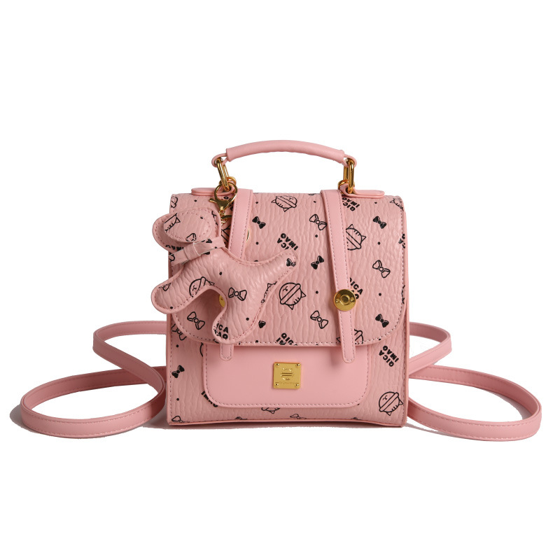 Colgante de cinta rosa oscura