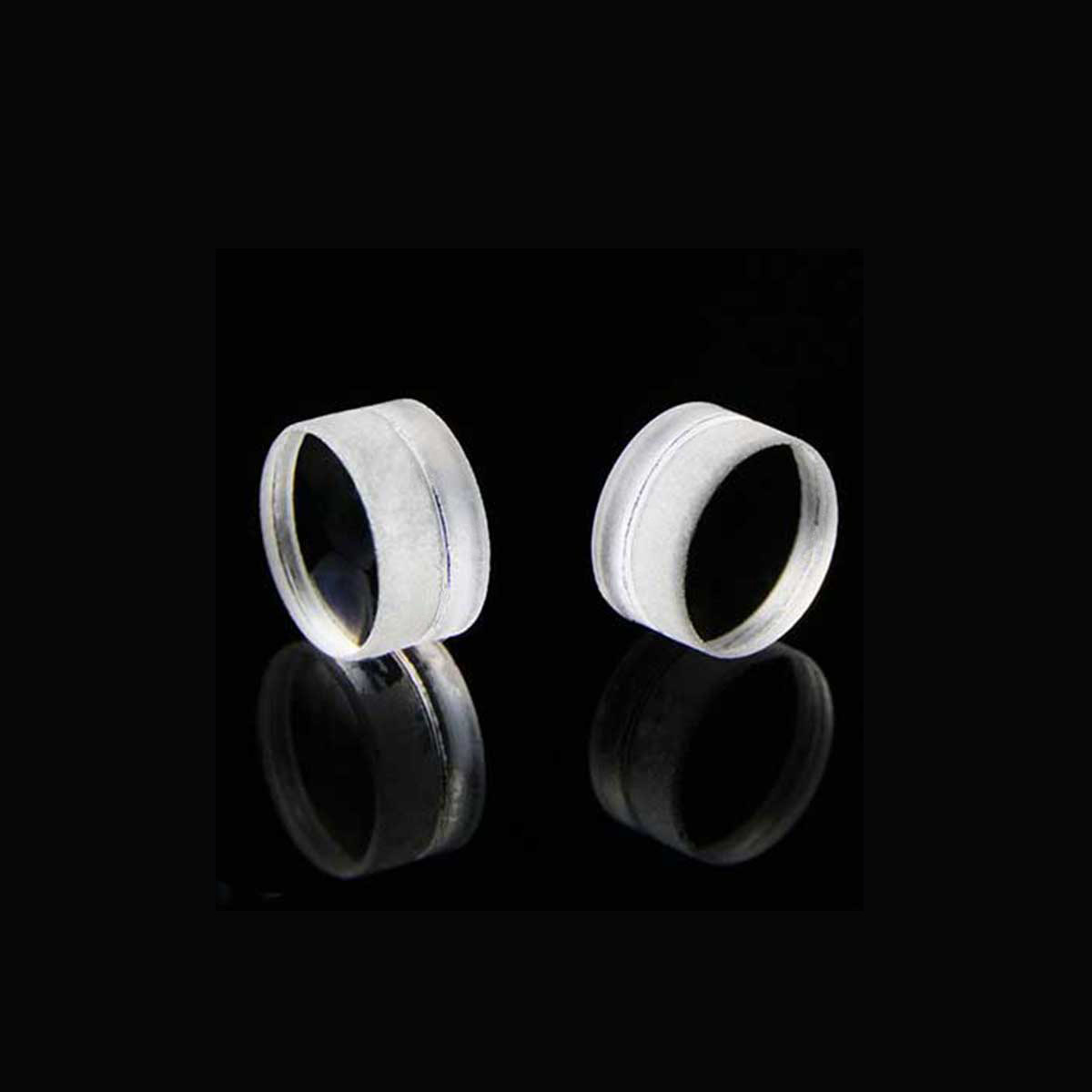 光学透镜焦距10.089直径5中心厚度3.35双胶合消色差透镜